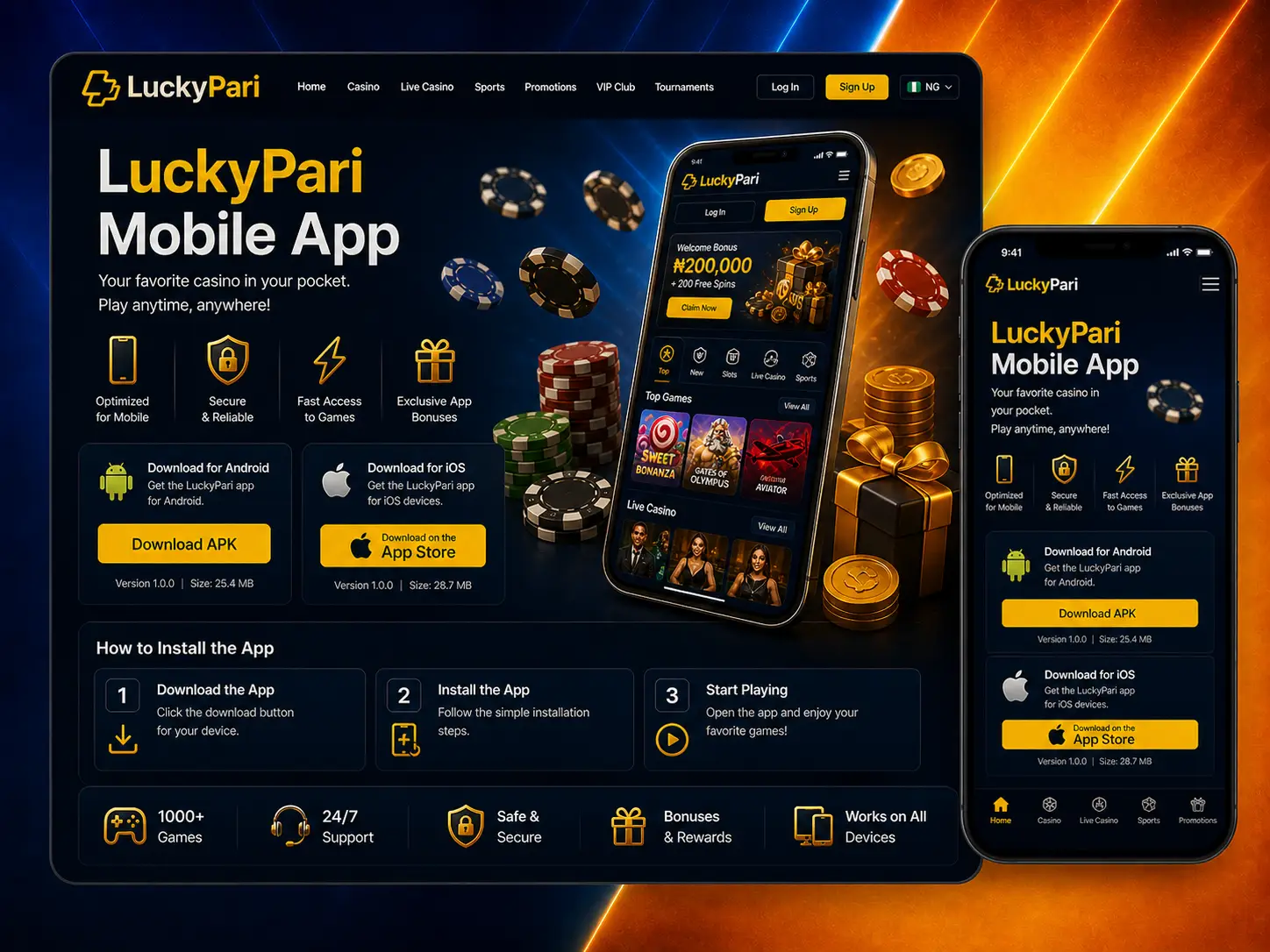 LuckyPari Mobile App